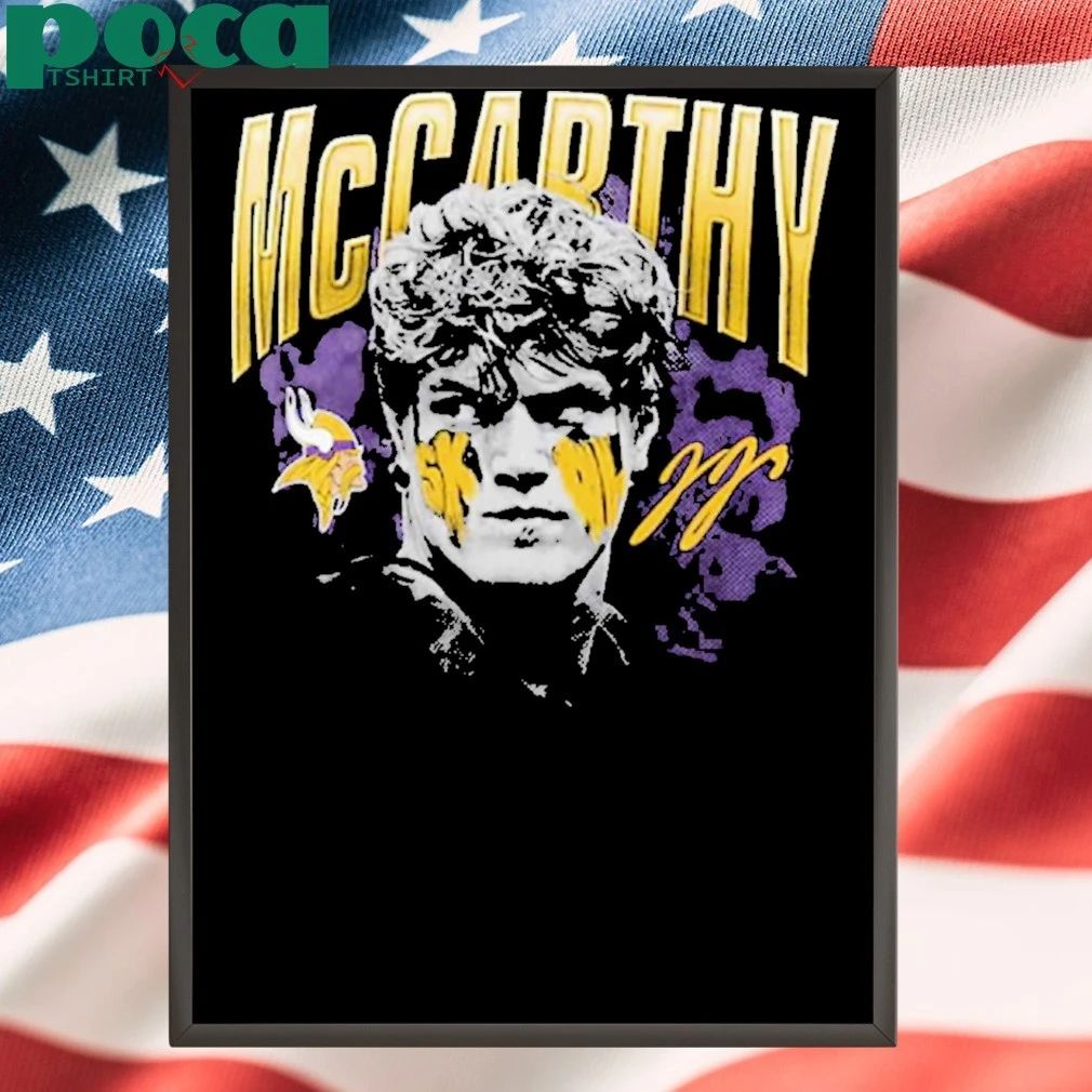 Jj Mccarthy Minnesota Vikings Player Hype T-shirt