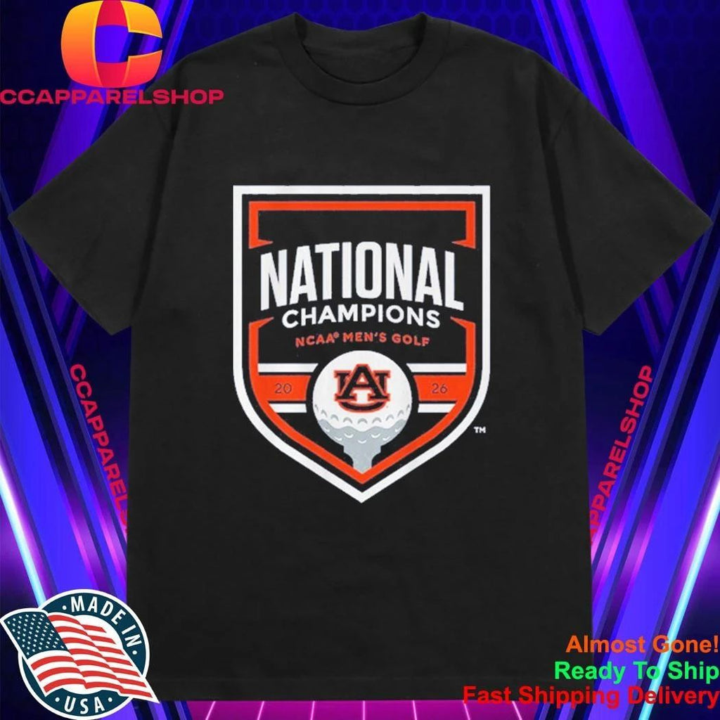 Auburn Tigers NCAA Men’s Golf 2026 National Champions Logo Shirt
