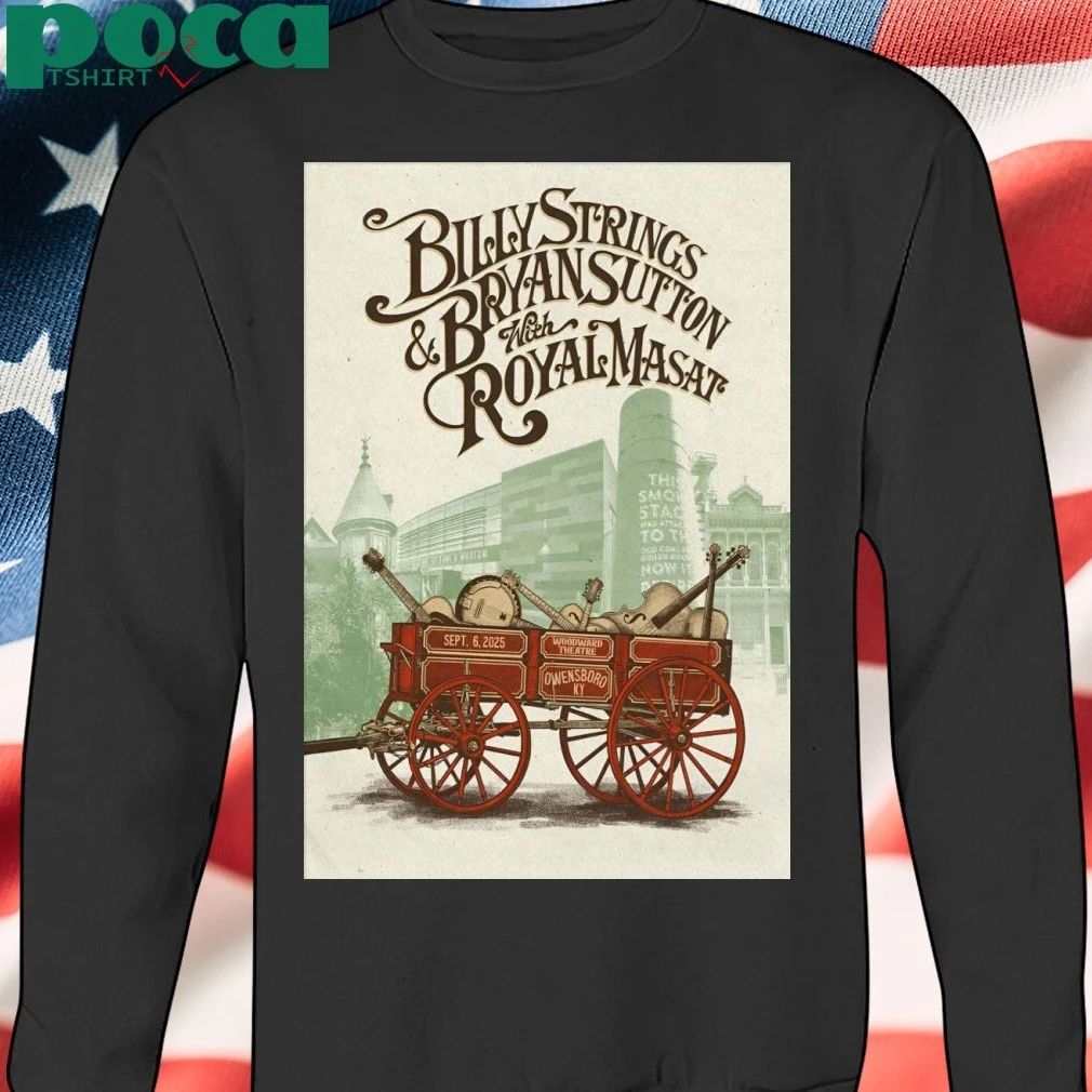 Billy Strings Sept 6 2025 Woodward Theatre Tour Poster T-shirt
