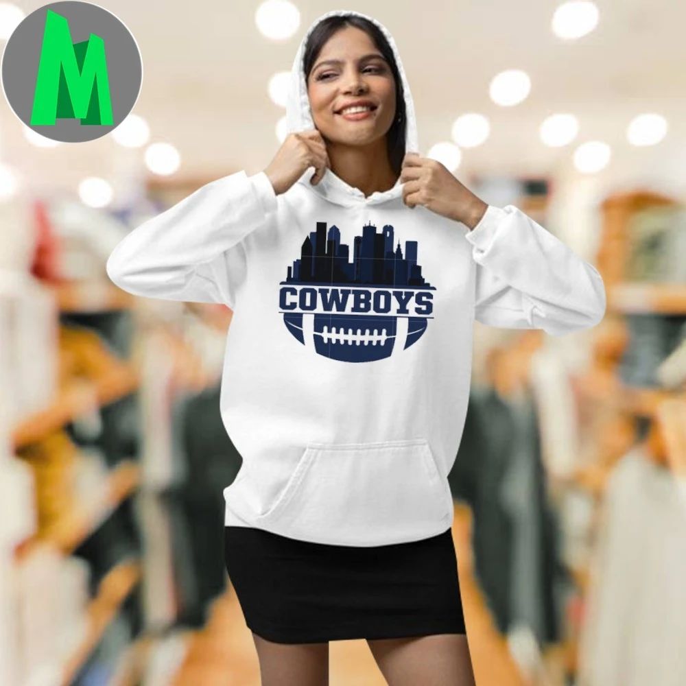 Cowboys football skyline logo and city Shirt