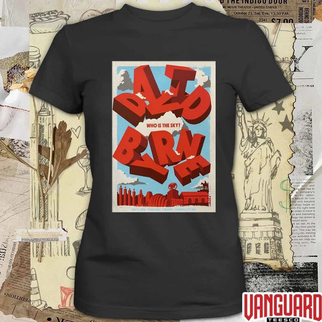David Byrne May 5 2026 Starlight Theatre in Kansas City MO Poster t-shirt