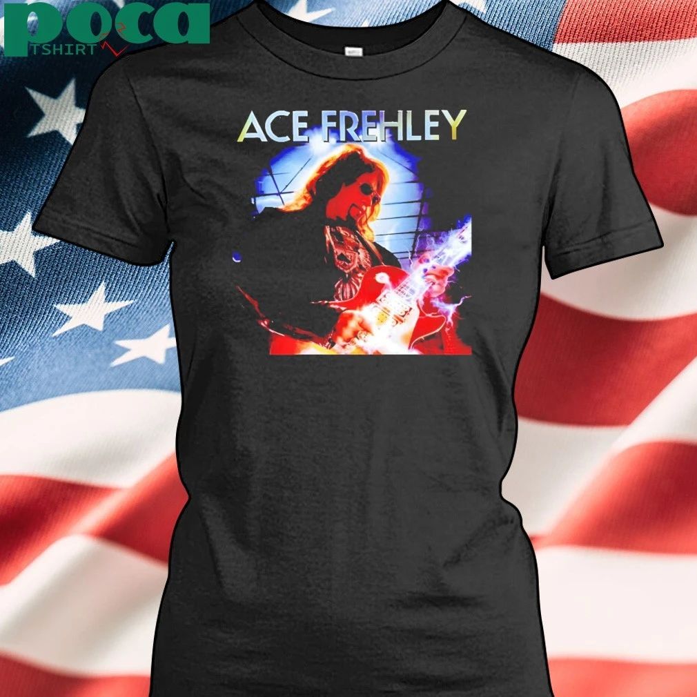 RIP Ace Frehley Memorial playing guitar T-Shirt