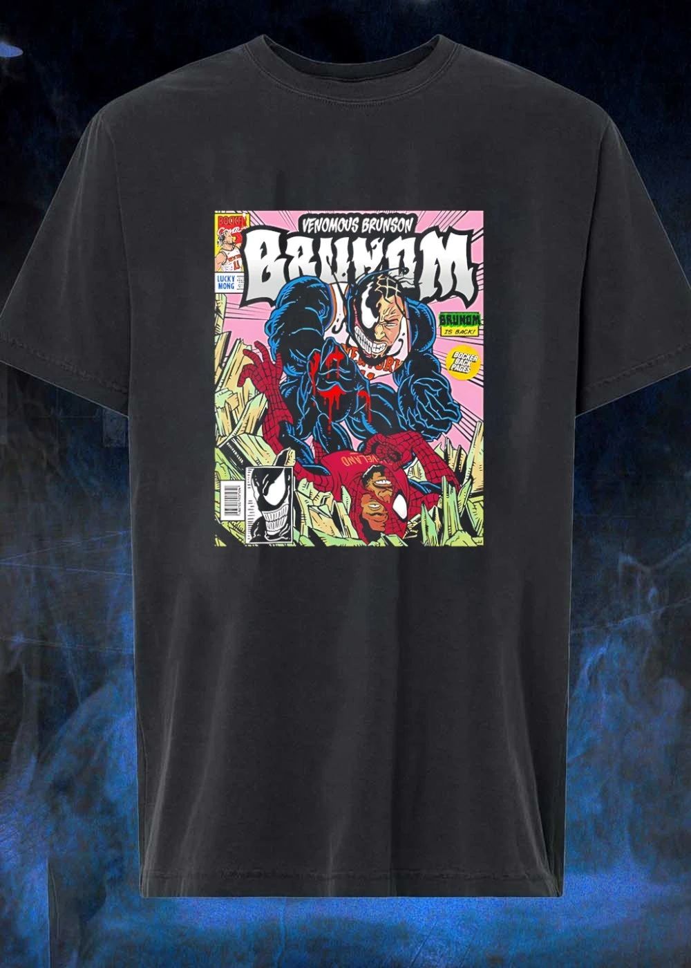 Bocker Cover Venomous Brunson Brunom is Back Bocker Back Pages New York T-Shirt