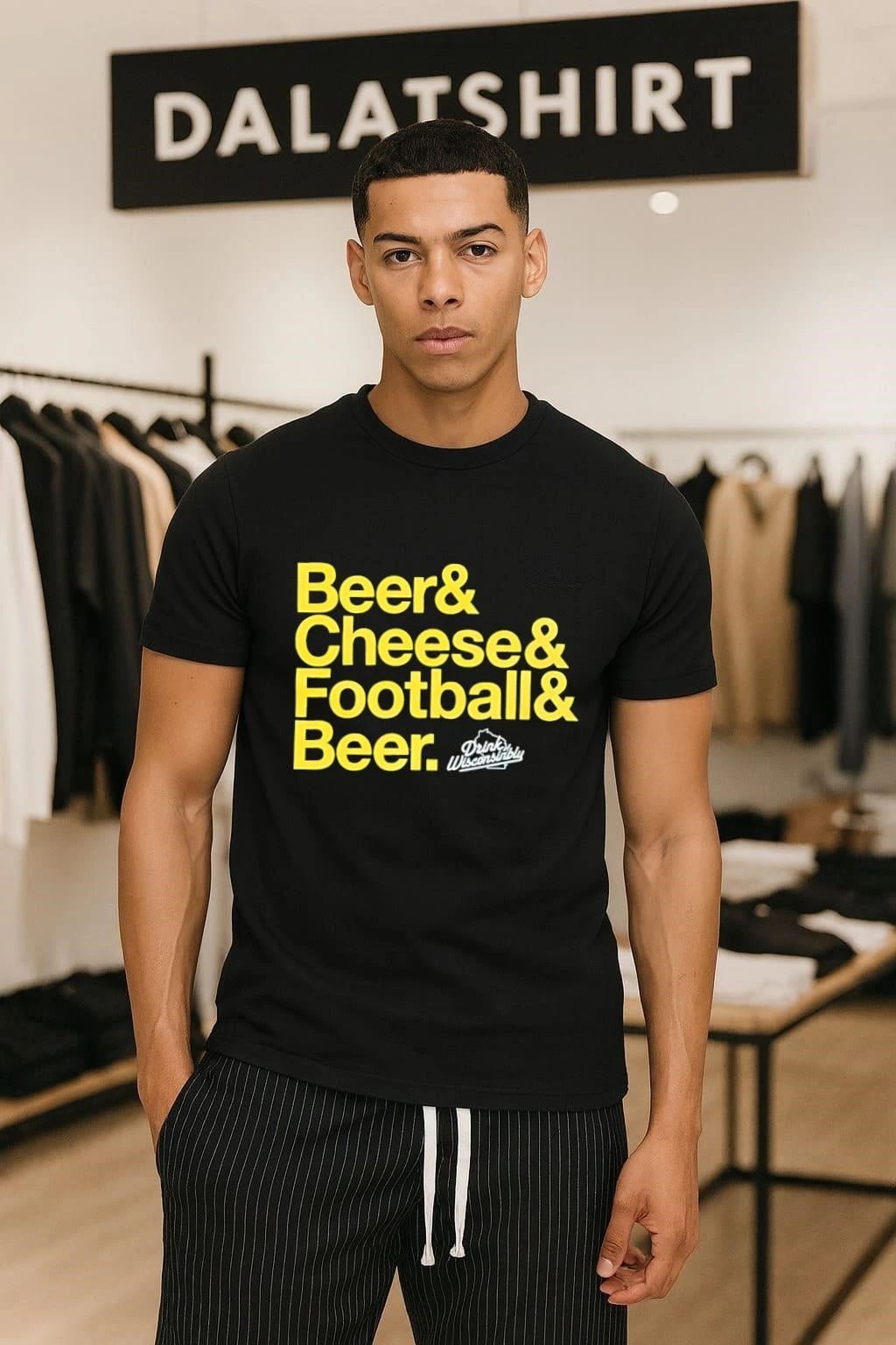 Beer & Cheese & Football & Beer Drink Wisconsibly shirt