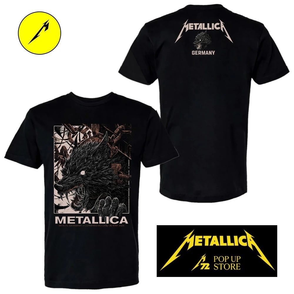 Metallica M72 Pop-Up Shop Berlin, Germany May 30 2026 Art By Collin Estrada T-Shirt