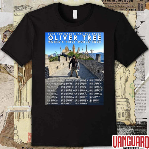 2026 Oliver Tree Love You Madly Hate You Badly World’s First World Tour Poster t-shirt