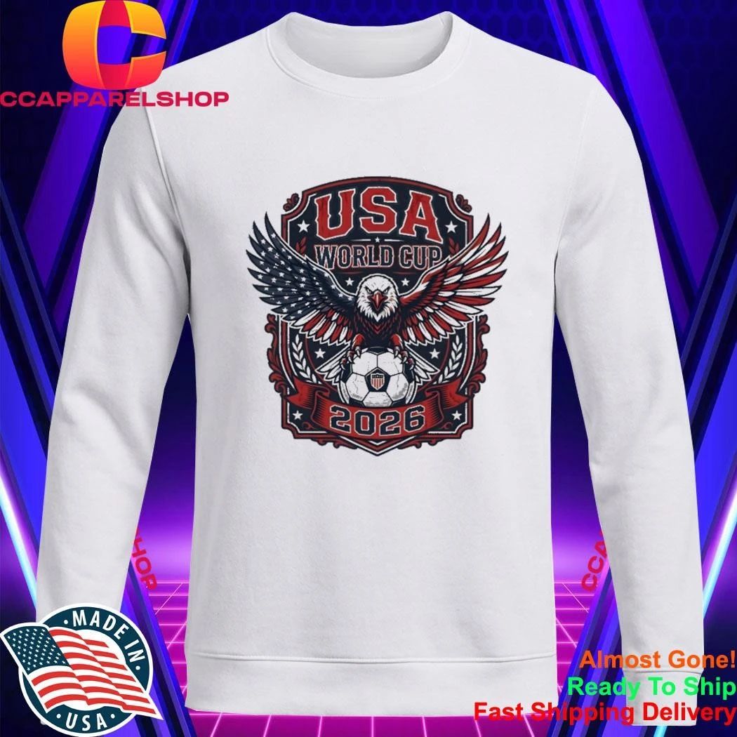 USA World Cup 2026 Soccer Fan Patriotic American Flag Shirt