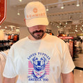Loves Puppies and America Too Labrador Retriever shirt