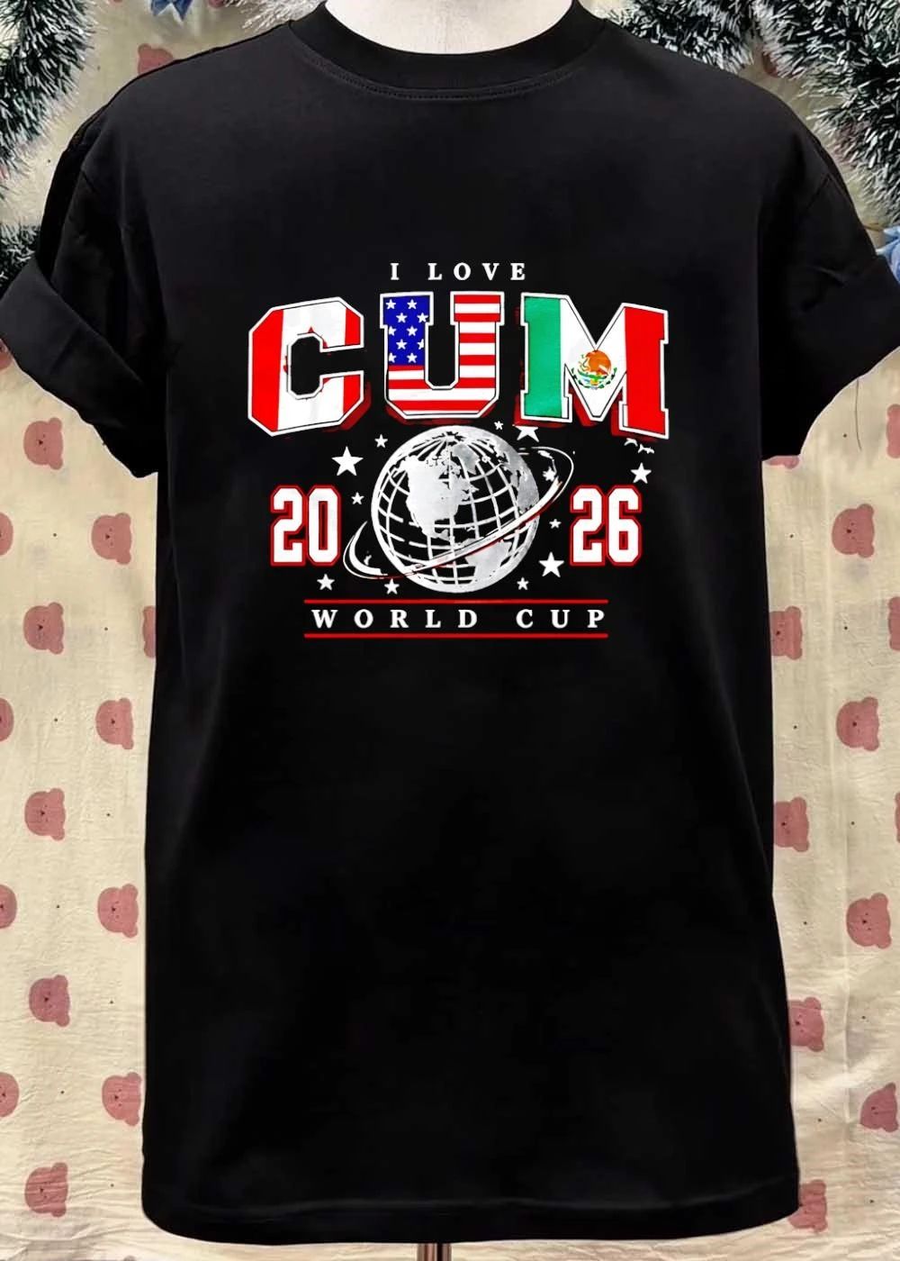 I Love CUM 2026 World Cup Canada United States Mexico Soccer T-Shirt