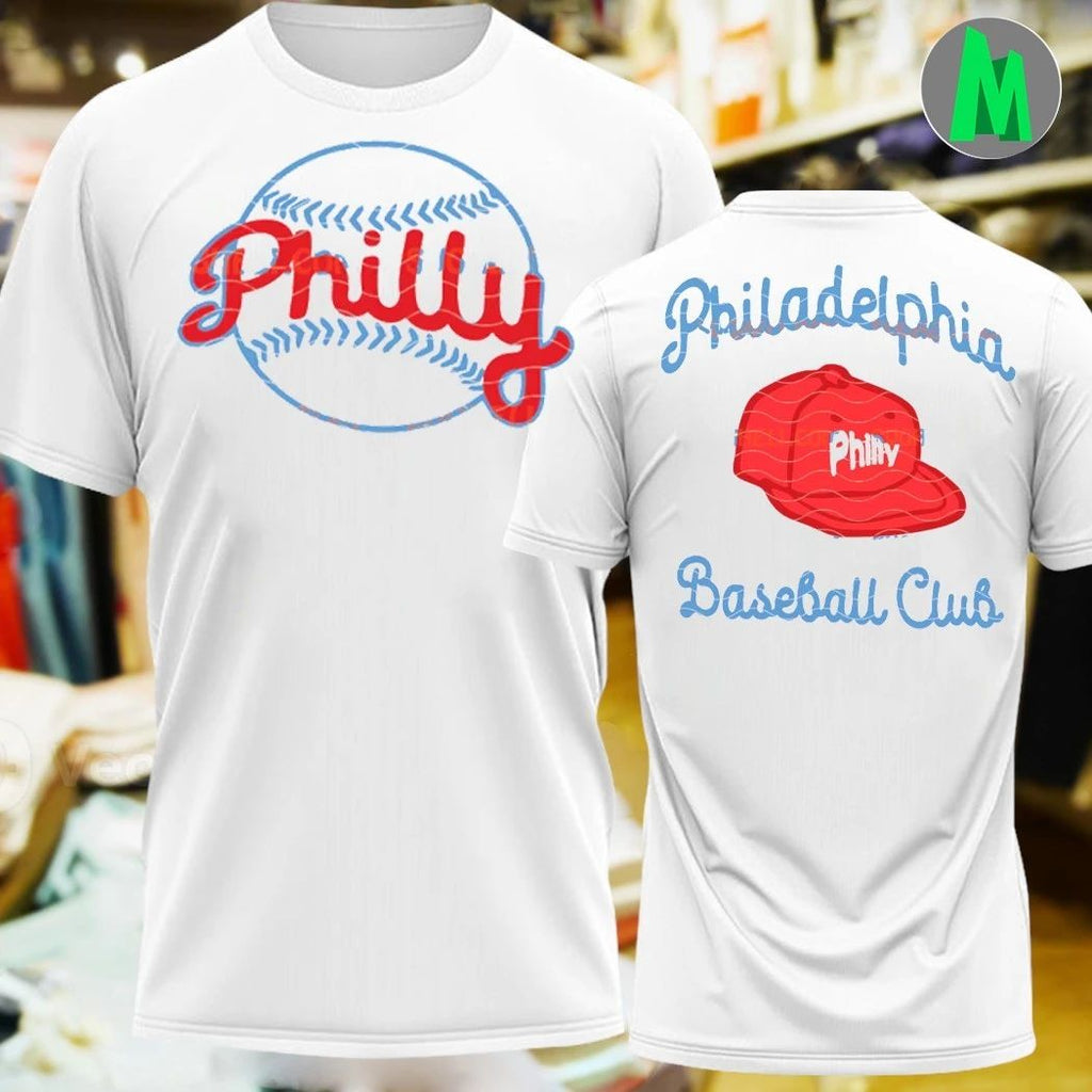 Retro Philadelphia Baseball Club Two Sided Shirt