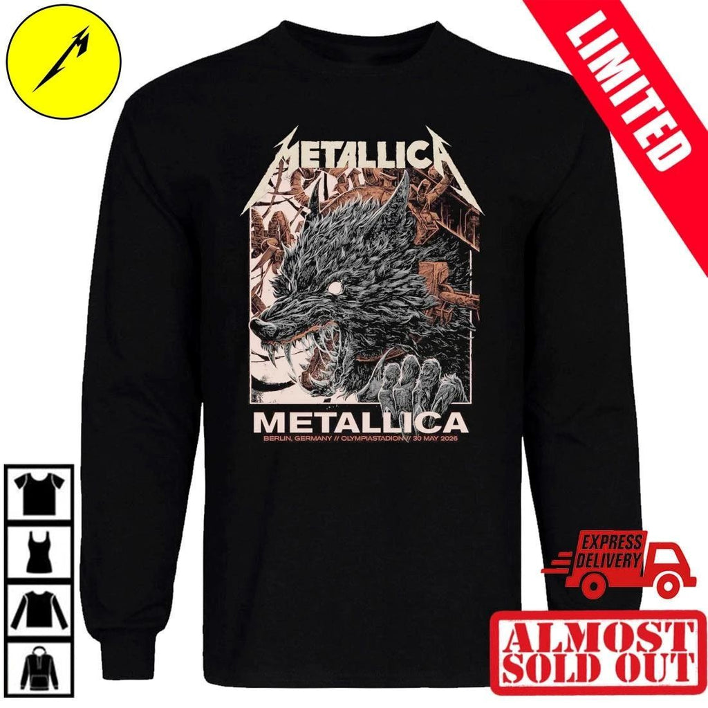Metallica M72 Tour Berlin T-Shirt Collin Estrada – Olympiastadion 30.05.2026 – Official Pop-Up Shop Merch