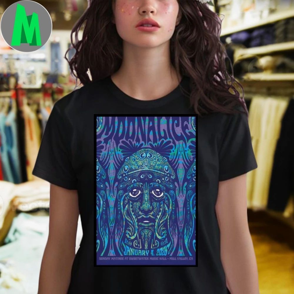 Original Moonalice 1.4.2026 Mill Valley CA Poster Shirt