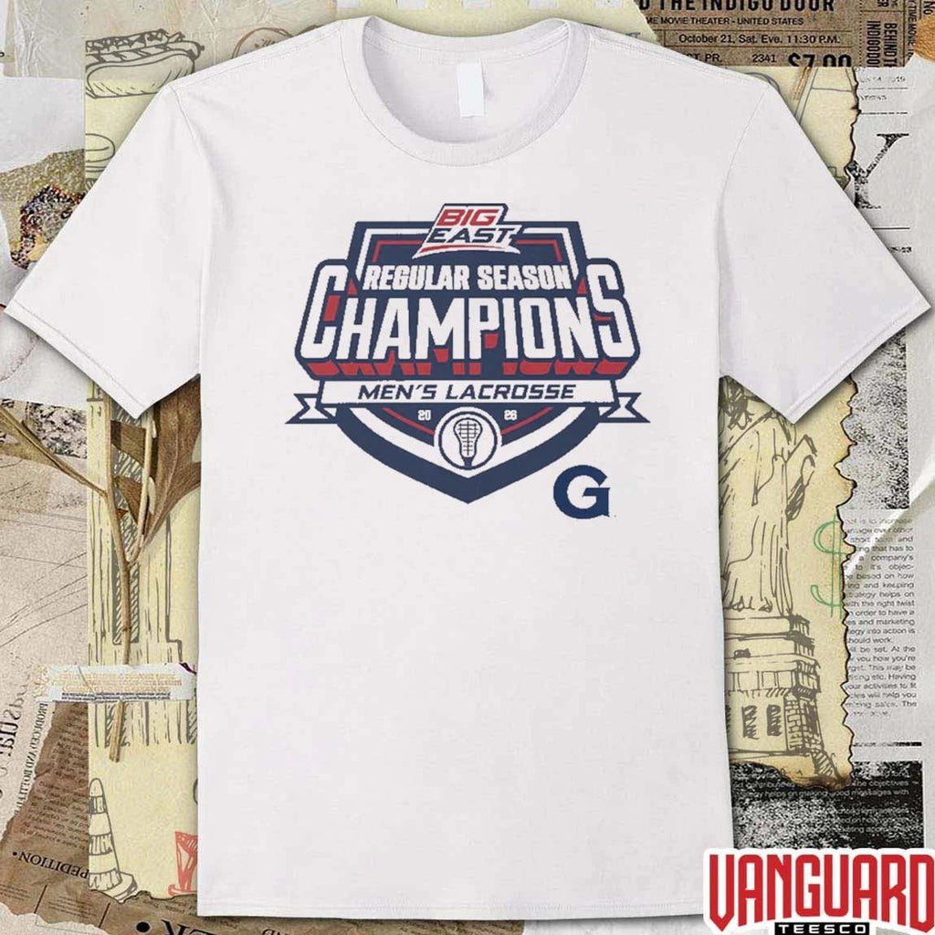 Georgetown Men’s Lacrosse Big East Conference Regular Season Champions NCAA 2026 t-shirt
