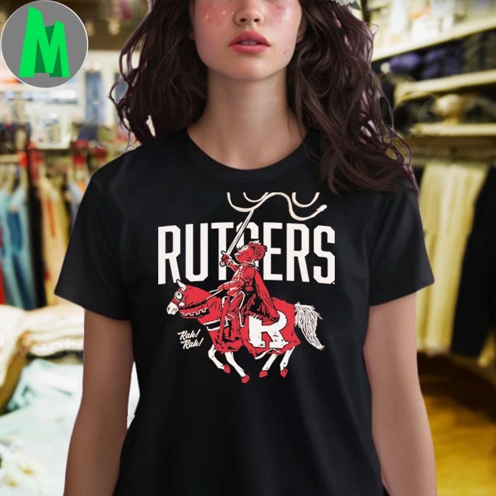 Black Rutgers Knights Scarlet Knight Shirt