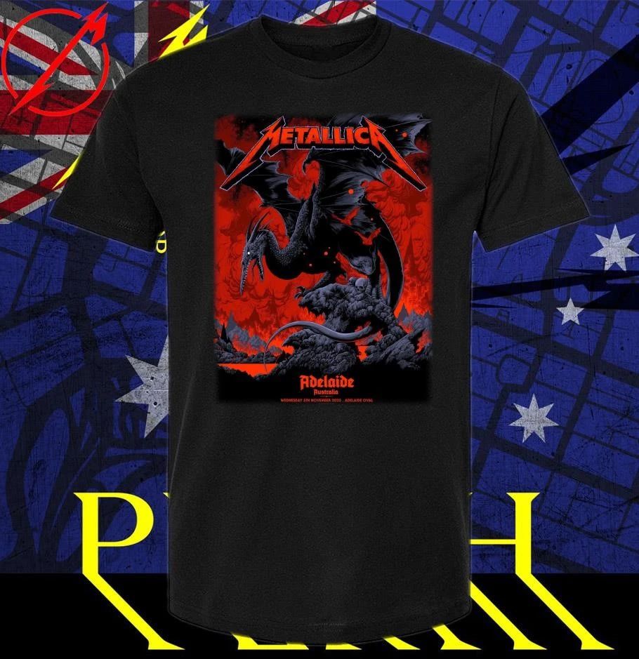 Metallica at Adelaide Oval in Adelaide, Australia on November 5, 2025, on the M72 World Tour T-Shirt