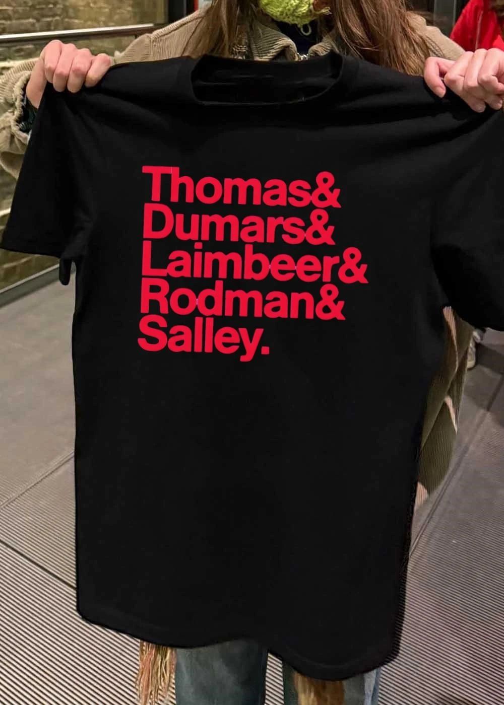 Detroit Pistons Legend Players Thomas Dumars Laimbeer Rodman Salley T-Shirt