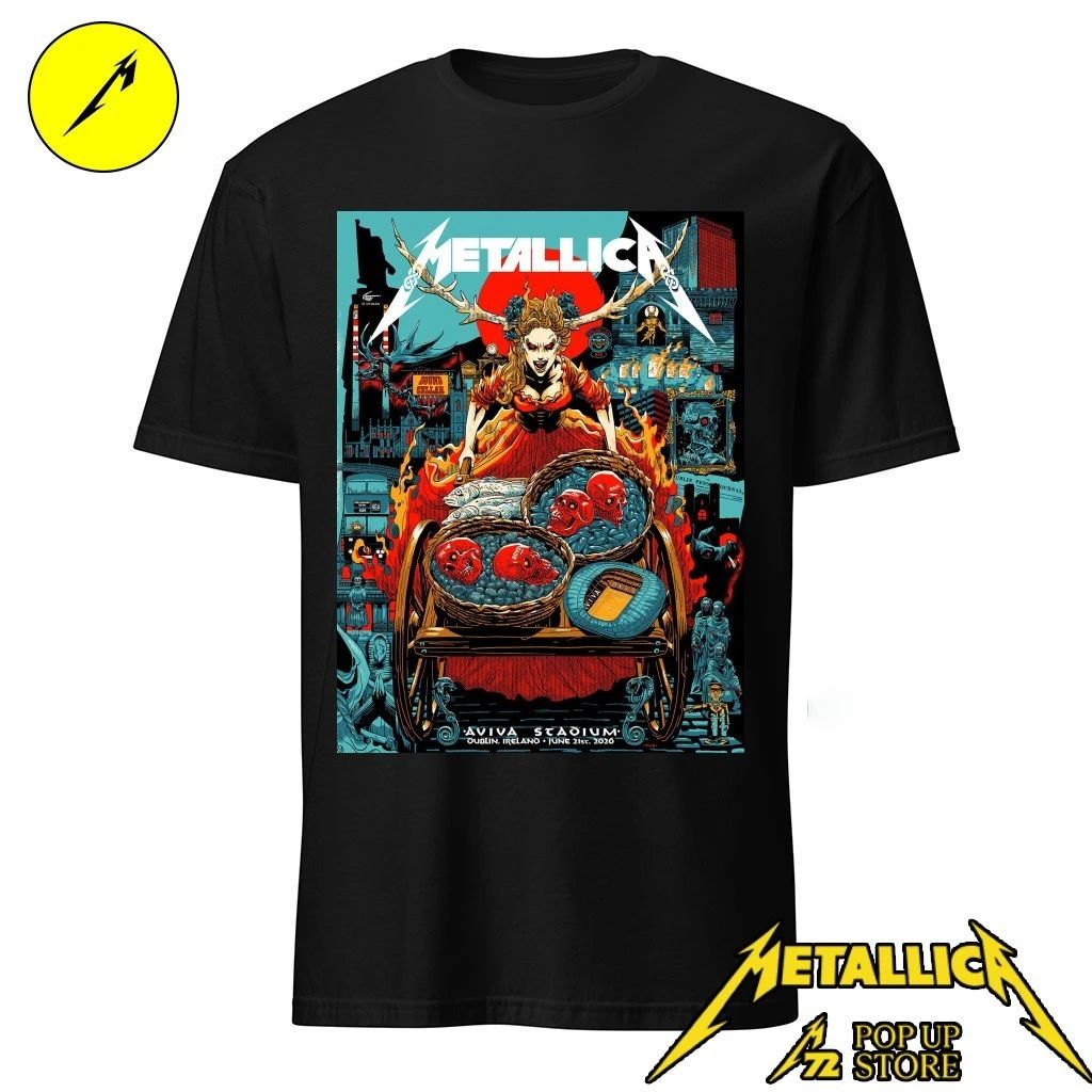 Metallica Dublin Pop-Up Store T-Shirt – Mick Cassidy Artwork Edition