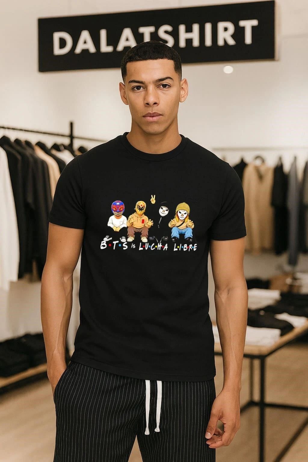 BTS Is Lucha Libre Friends Style Masked shirt