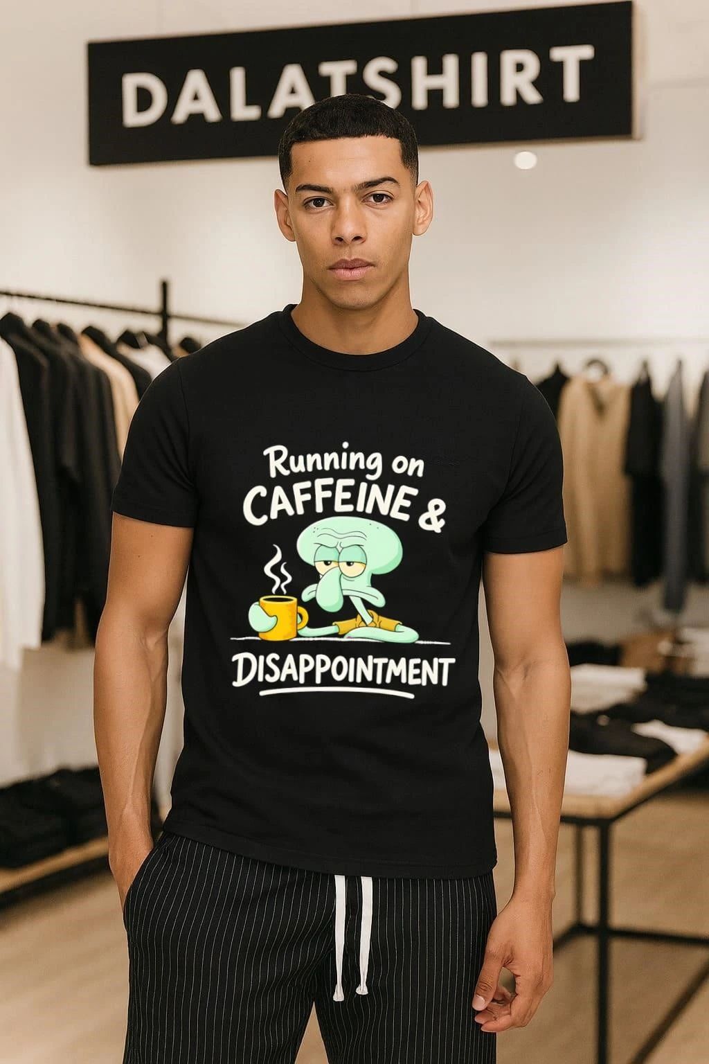 Running on caffeine and Disappointment shirt