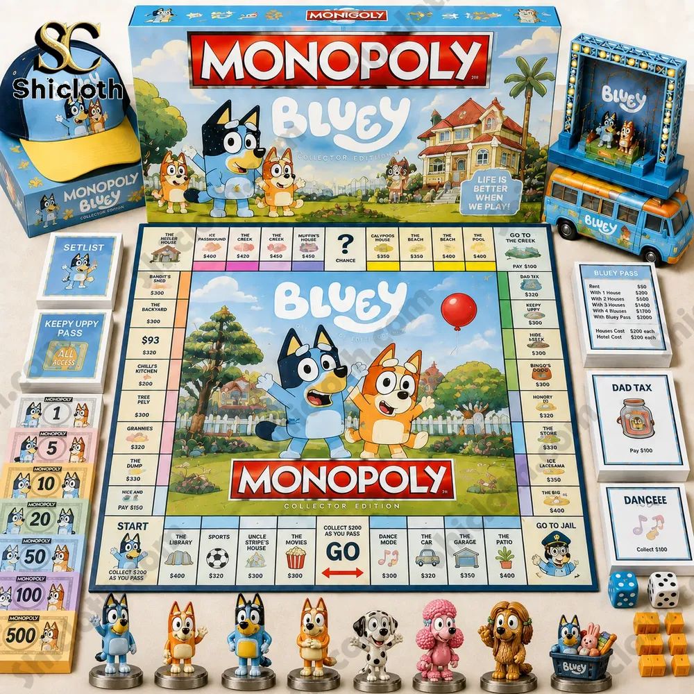 Bluey Collector’s Edition Monopoly Board Game
