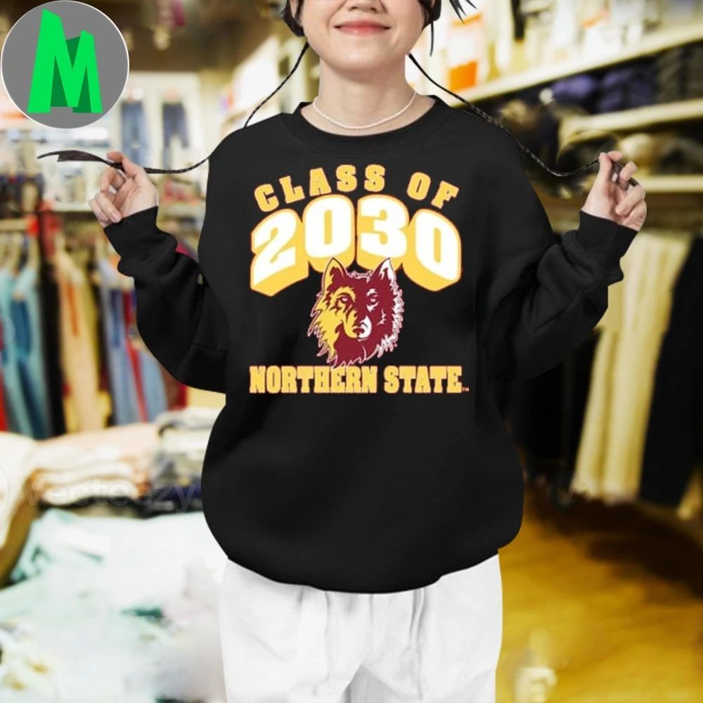 Rally Northern State Wolves Maroon Class of 2030 Shirt