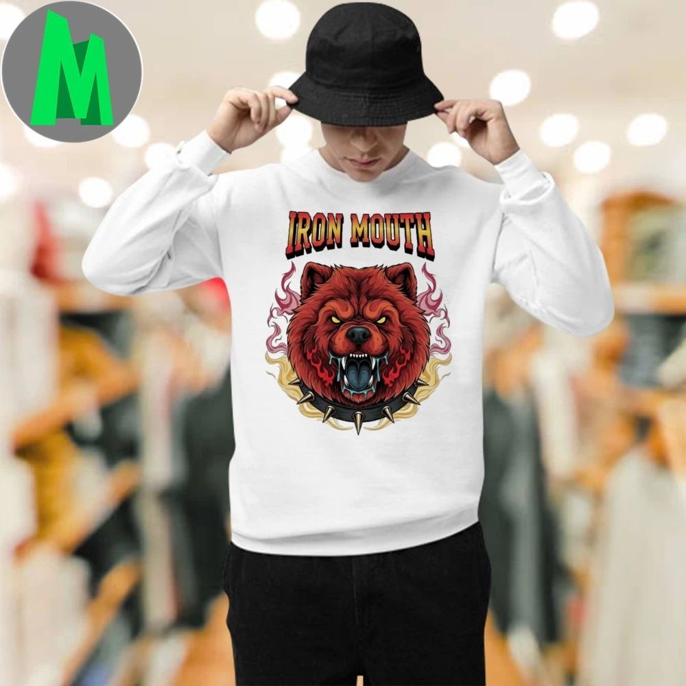 Iron Mouth Fierce Bear Flames Shirt