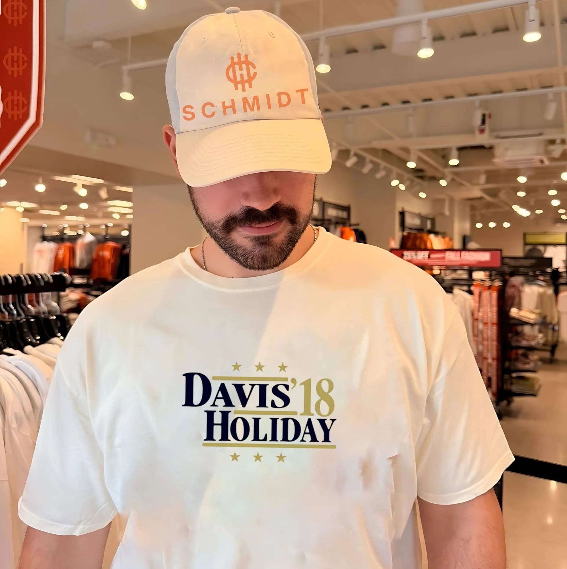 Anthony Davis and Holiday ’18 New Orleans Pelicans shirt