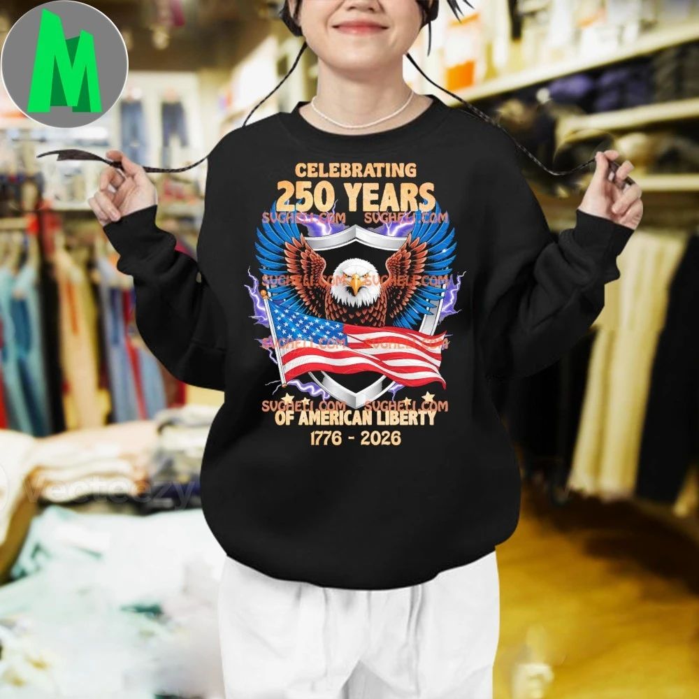 Celebrating 250 Years of American Liberty USA Eagle Shirt