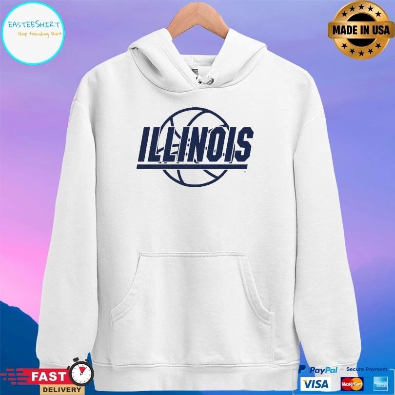 Illinois Fighting Illini Men’s Basketball Retro Logo T-shirt