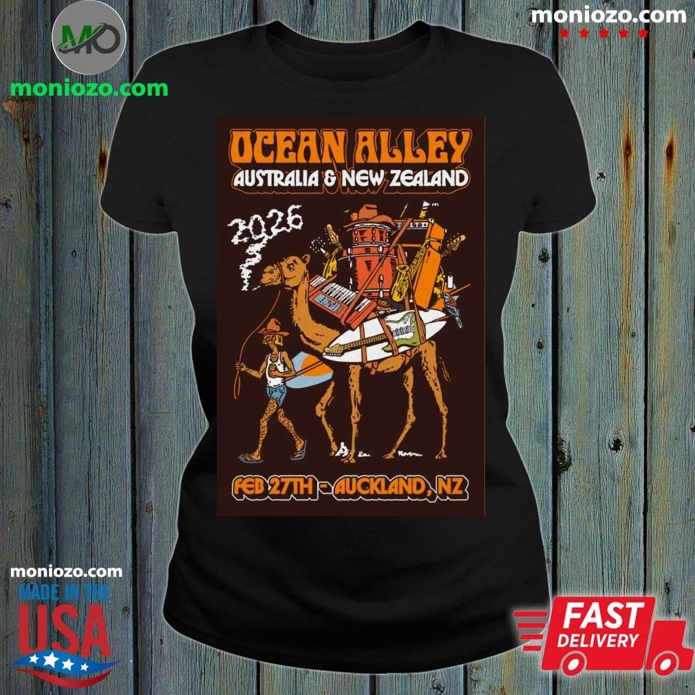 Original Ocean Alley 2026 AUS NZ Tour Limited Edition NZ Tour Poster T-Shirt – Best Gift for Music Fans
