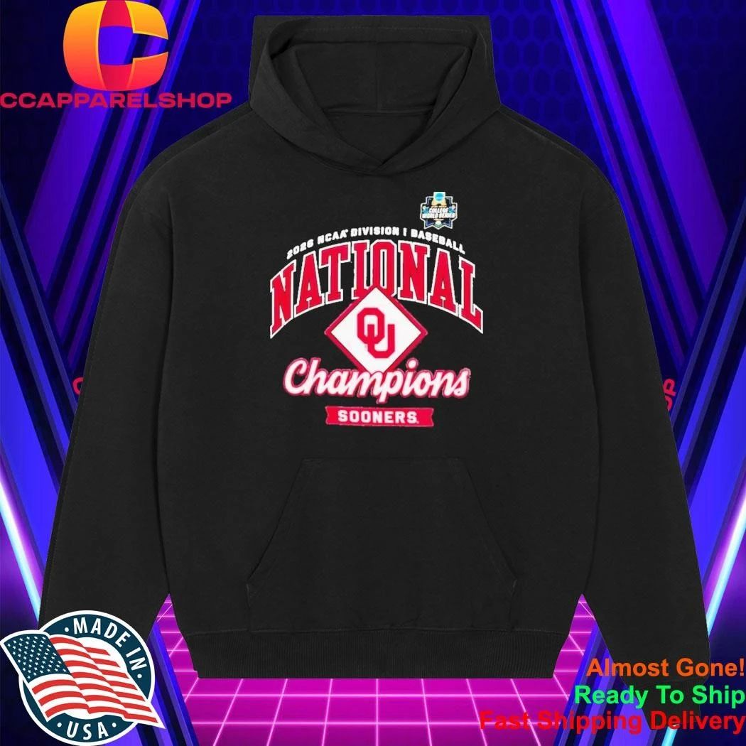 Sooners 2026 College World Series Champions Locker Room Shirt