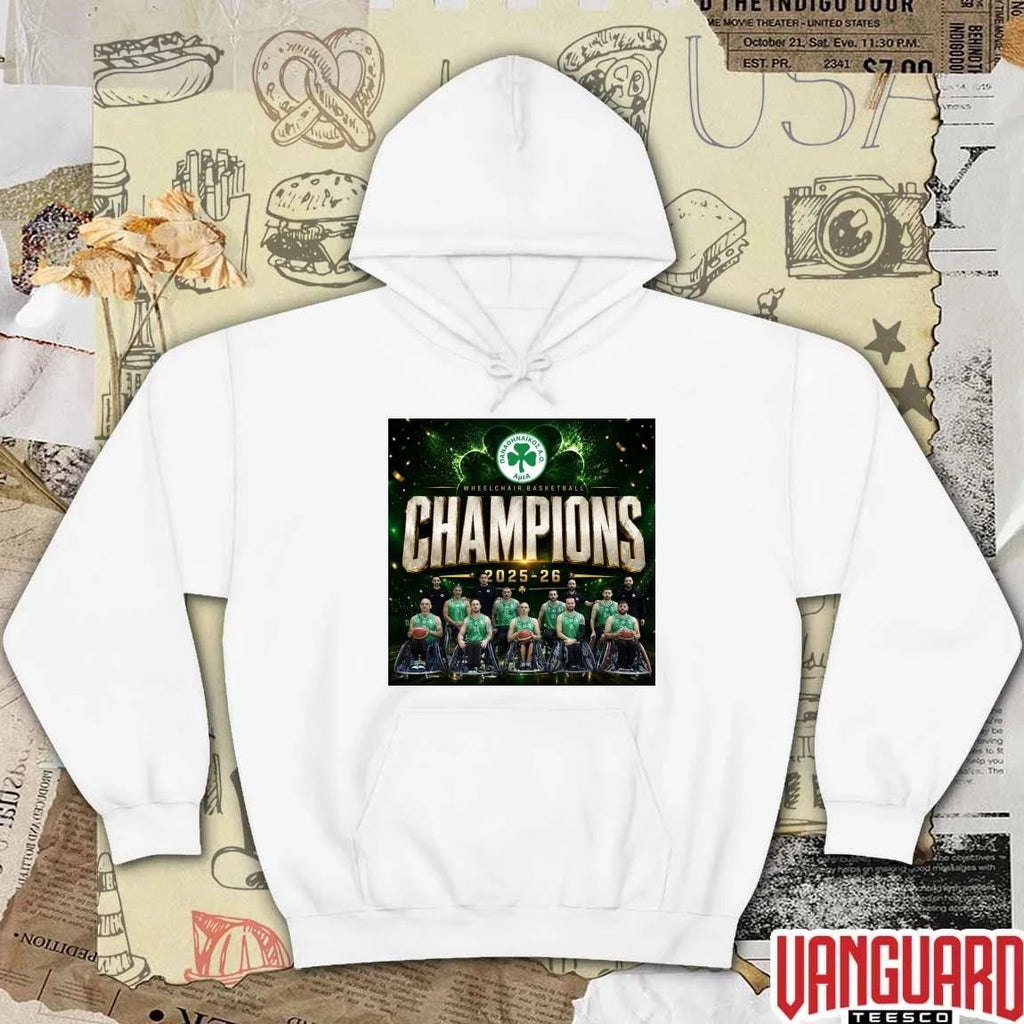 Wheelchair Basketball Champions 2025-26 Panathinaikos A.C. Poster t-shirt