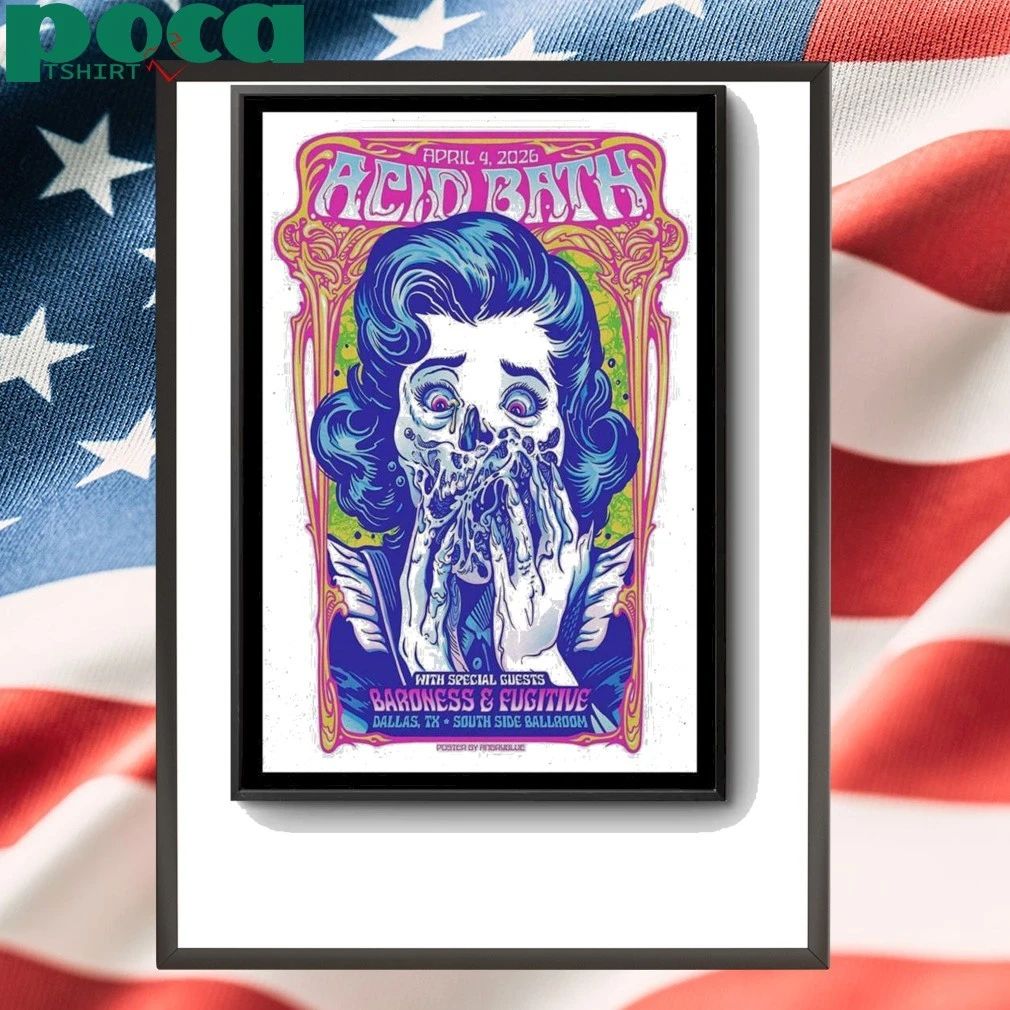 LIMITED Apr 4, 2026 Poster Acid Bath Dallas, TX Tour shirt