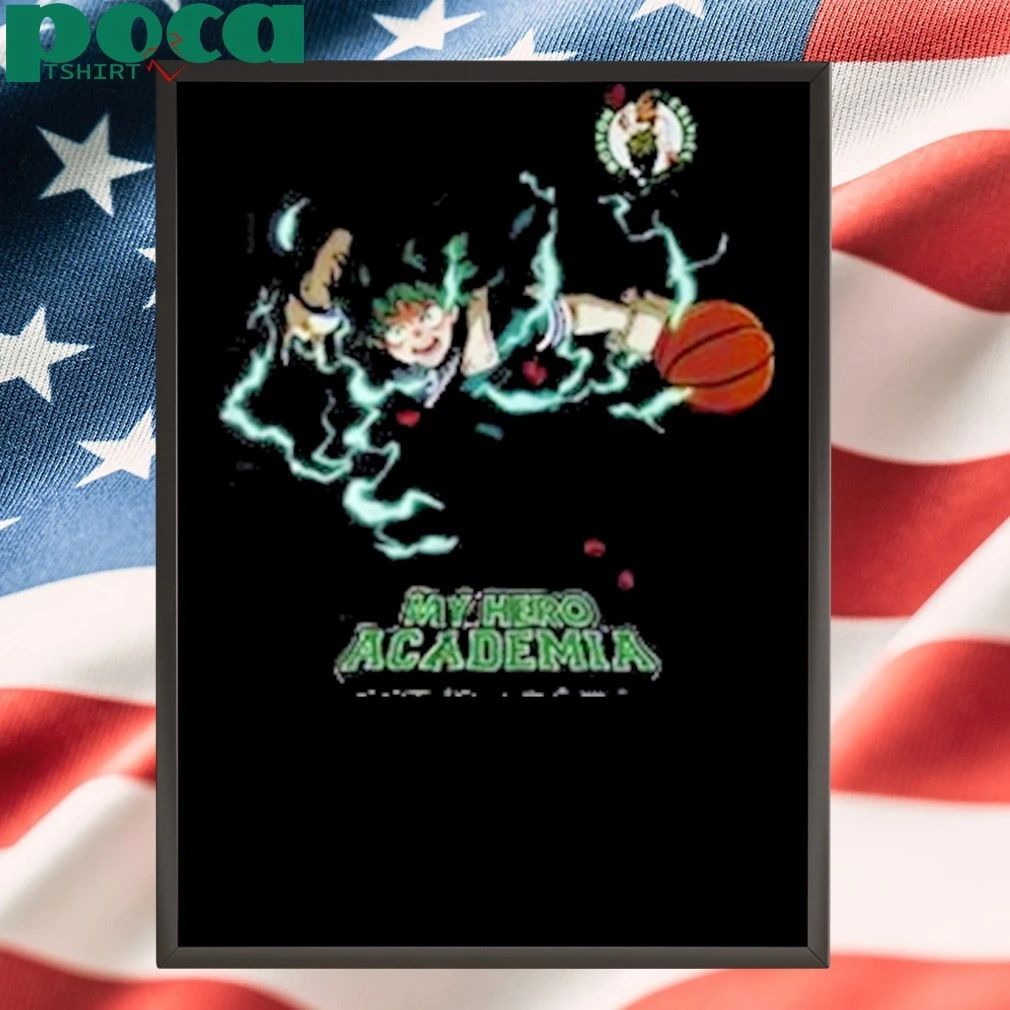 Hyperfly x NBA x My Hero Academia Midoriya Izuku Boston Celtics shirt