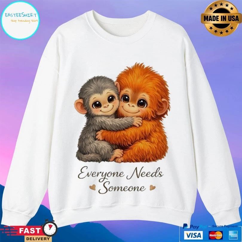 Everyone Needs Someone Viral Punch Monkey Graphic 2026 T-shirts