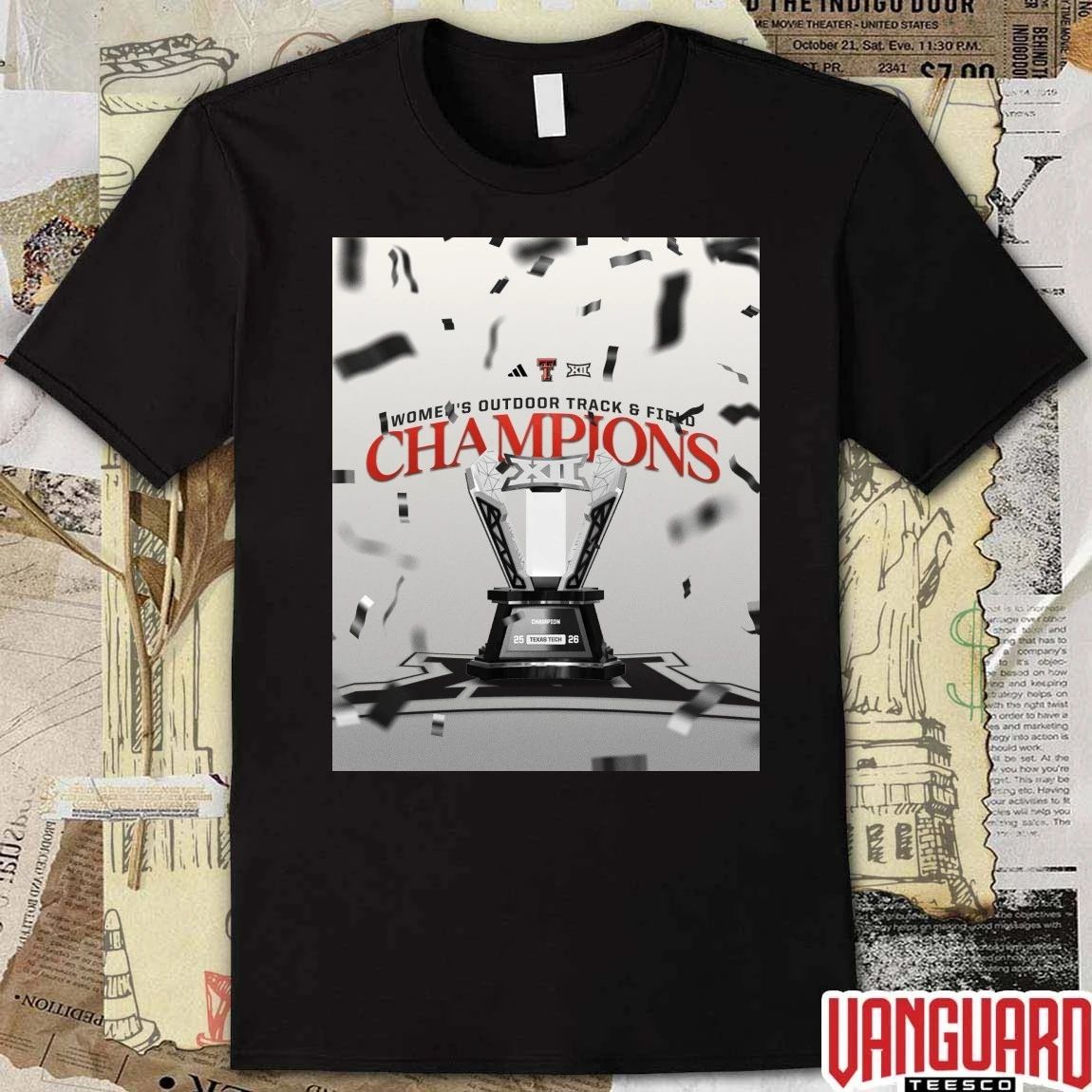 Texas Tech Red Raiders 2026 Women’s Outdoor Track & Field Champions Poster t-shirt