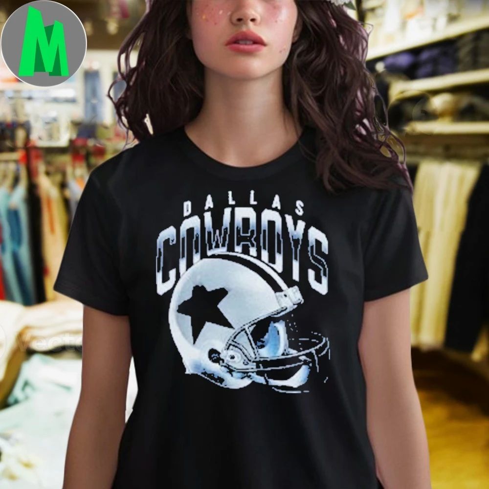 Dallas Cowboys Gradient Helmet Popover Shirt