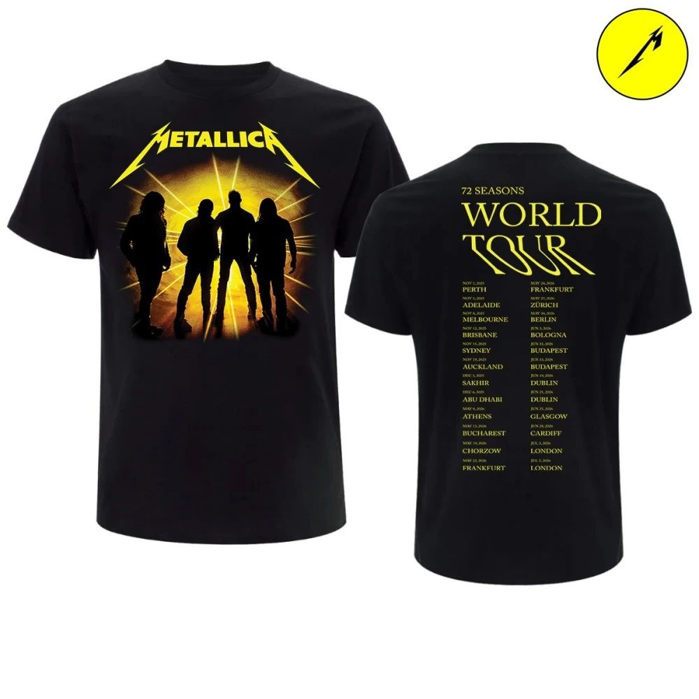 Metallica Pop-up Store M72 World Tour 2026 72 Seasons Strobes Photo T-Shirt – Limited Edition