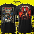 Metallica Hampden Park Glasgow and Cardiff Shirt M72 World Tour 2026 June 2026 Art by Wolf Skull Jack and Peter Diamond