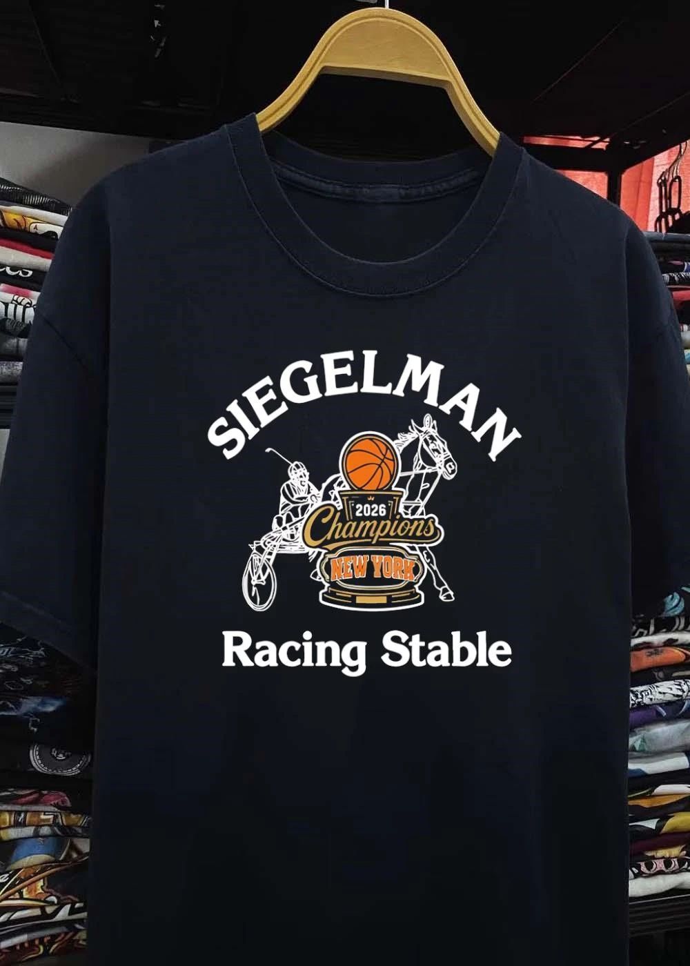 Siegelman Racing Stable 2026 Champions New York Basketball Horse shirt
