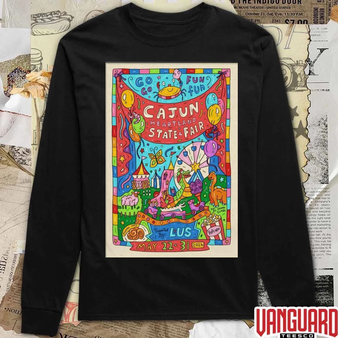 Go Go Fun Fun The Cajun Heartland State Fair May 22-23, 2026 Poster t-shirt