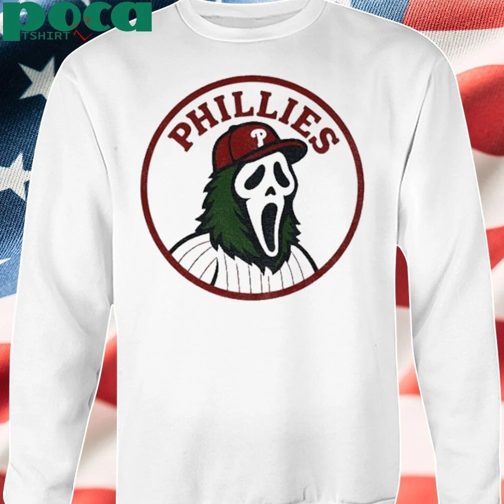 Ghostface Philadelphia Phillies Mlb Baseball 2025 Shirt