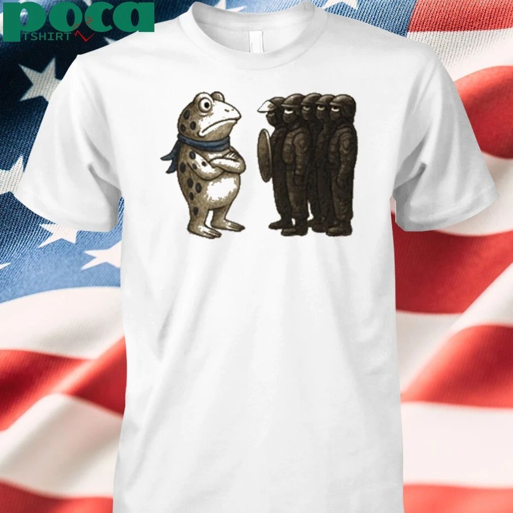 Frogs Against Fascism Portland Frog T-shirt