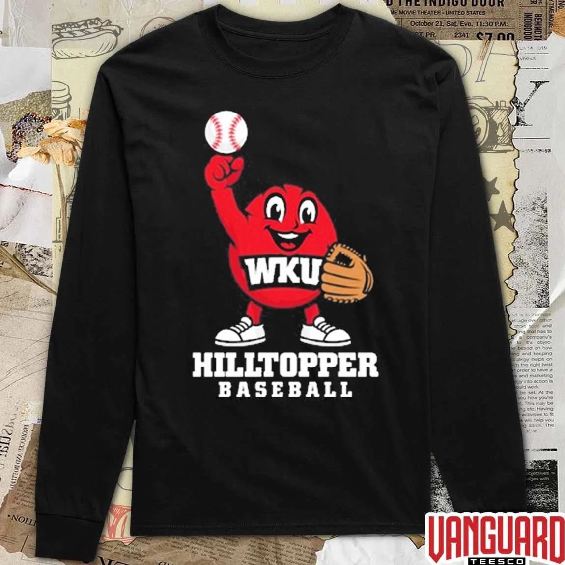 Western Kentucky Hilltoppers baseball Mascot Big Red t-shirt