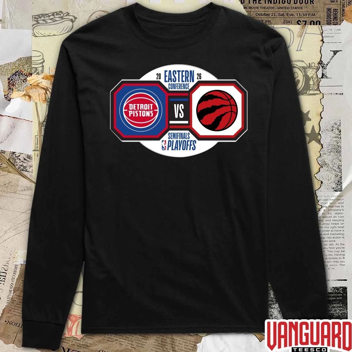 Original Detroit Pistons vs Toronto Raptors 2026 NBA Playoffs Eastern Conference Semifinals t-shirt