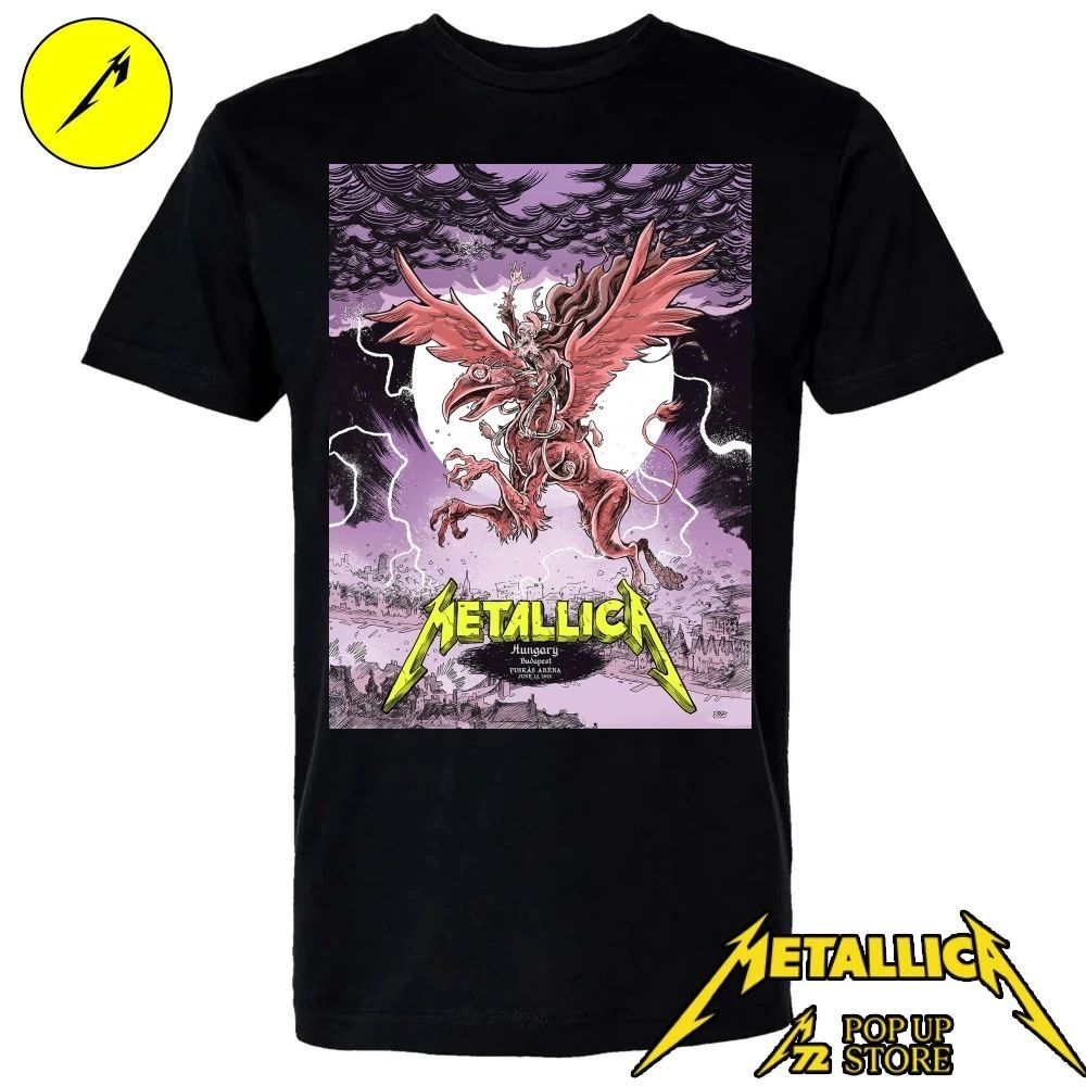 Metallica M72 Budapest Night 2 T-Shirt – June 13 Puskás Aréna, Hungary