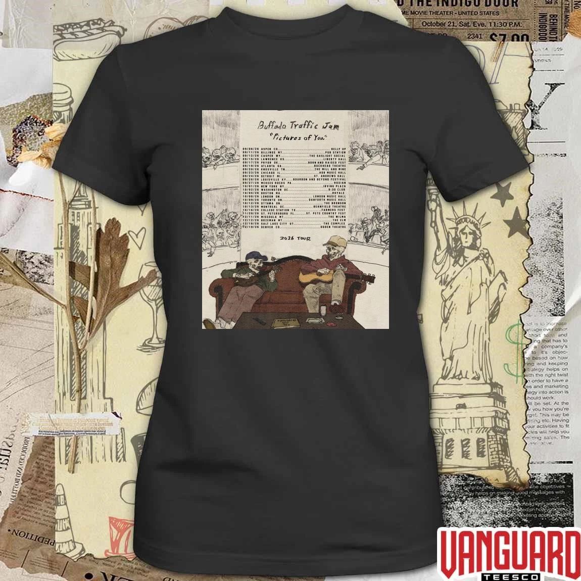 Buffalo Traffic Jam Pictures of You 2026 Tour Dates Poster t-shirt