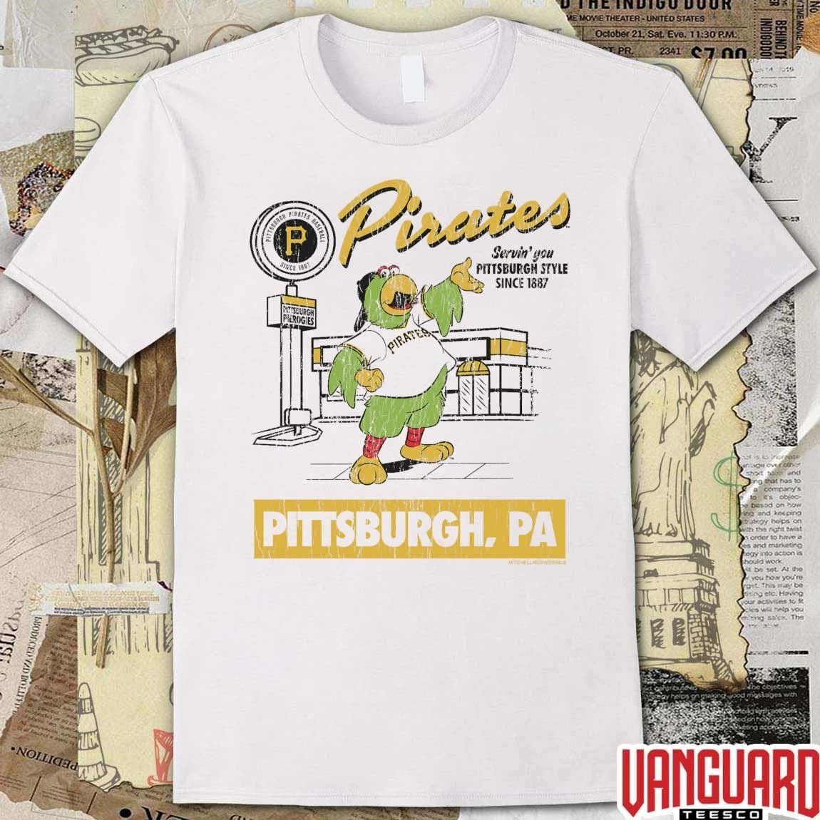 2026 Pittsburgh Pirates Servin’ You Pittsburgh Style Since 1887 Pittsburgh PA Mascot t-shirt