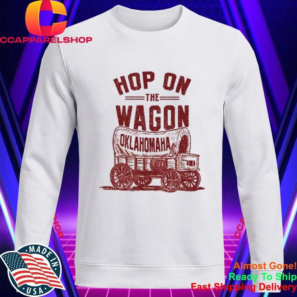 Hop On The Wagon Oklahomaha Pocket Shirt