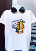 One Lincoln Financial Field Way Philadelphia PA 19148 Hot Dog Holding Flag T-Shirt